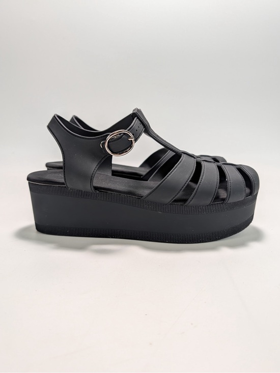 Jeffrey Campbell Shoes - Jeffrey Campbell Candied Platform Jelly Sandals - Black